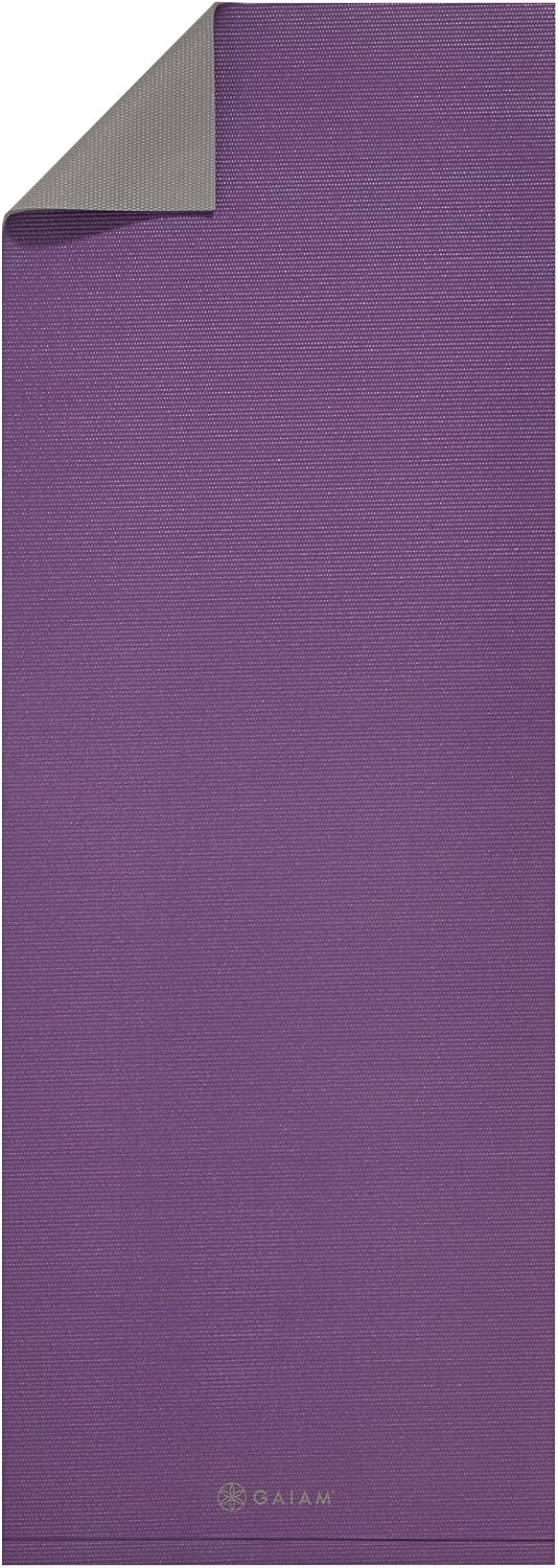 image:imageGaiam Yoga Mat  Easy Roll Exercise amp Fitness Mat Perforated Easy Rollup Edge for All Types of Yoga Pilates amp Floor Exercises 68 x 24 x Thick