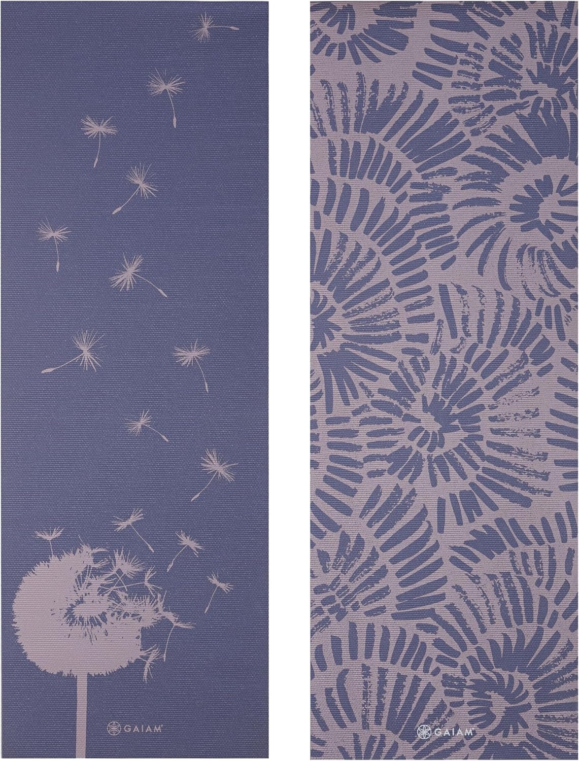 image:imageGaiam Yoga Mat  Premium 6mm Print Reversible Extra Thick Non Slip Exercise amp Fitness Mat for All Types of Yoga Pilates amp Floor Workouts 68 x 24 x 6mm ThickDandelion Fossil