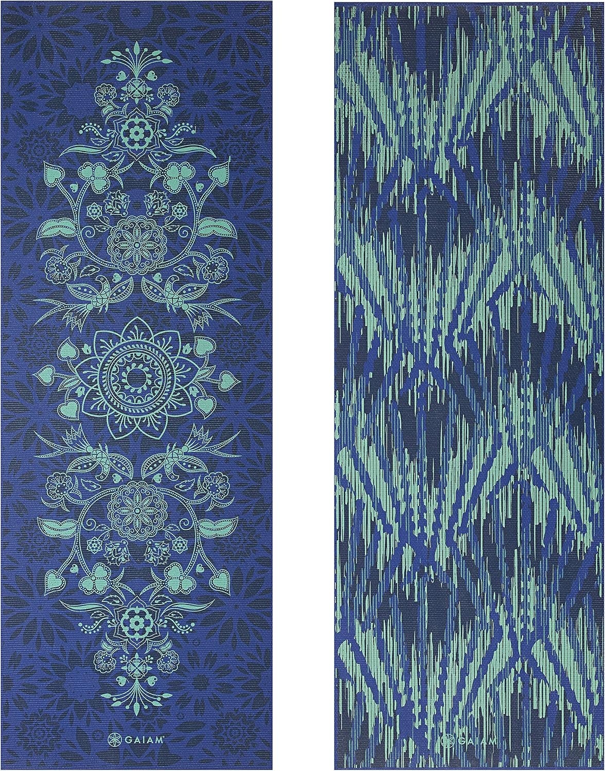 image:imageGaiam Yoga Mat  Premium 6mm Print Reversible Extra Thick Non Slip Exercise amp Fitness Mat for All Types of Yoga Pilates amp Floor Workouts 68 x 24 x 6mm ThickDivine Impressionist