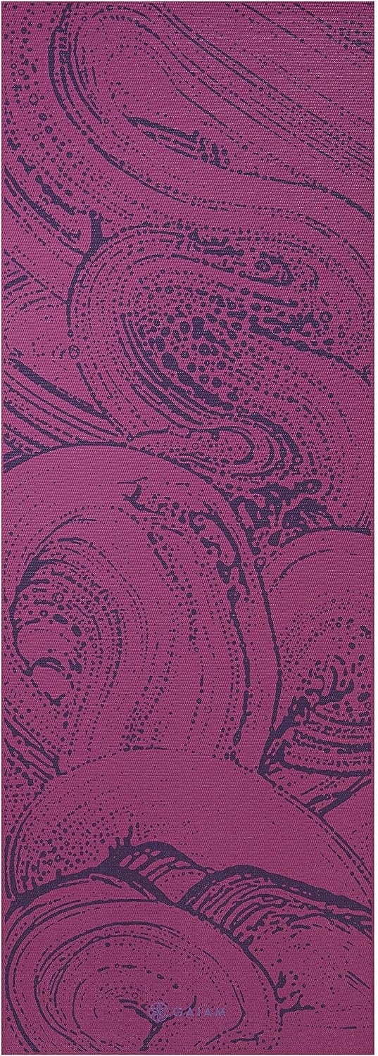 image:imageGaiam Yoga Mat  Premium 6mm Print Reversible Extra Thick Non Slip Exercise amp Fitness Mat for All Types of Yoga Pilates amp Floor Workouts 68 x 24 x 6mm ThickLilac Aurora