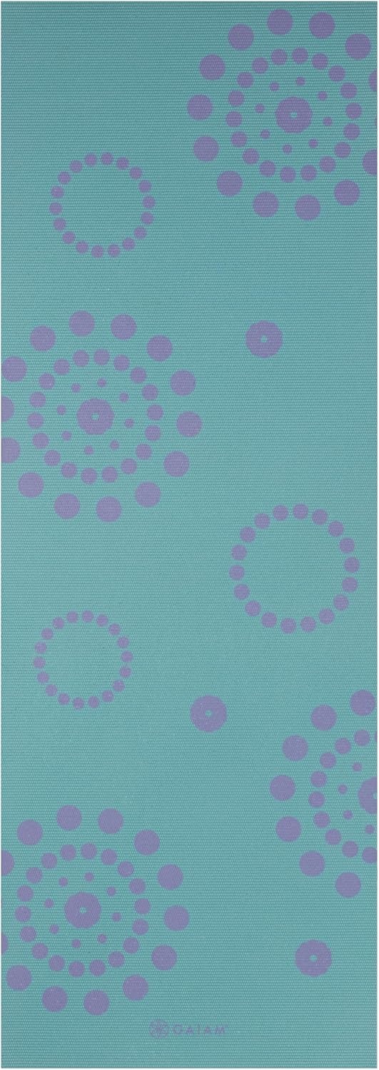 image:imageGaiam Yoga Mat  Premium 6mm Print Reversible Extra Thick Non Slip Exercise amp Fitness Mat for All Types of Yoga Pilates amp Floor Workouts 68 x 24 x 6mm ThickAqua Trance
