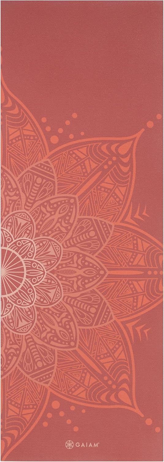 image:imageGaiam Yoga Mat  Premium 6mm Print Reversible Extra Thick Non Slip Exercise amp Fitness Mat for All Types of Yoga Pilates amp Floor Workouts 68 x 24 x 6mm ThickChanging Petals
