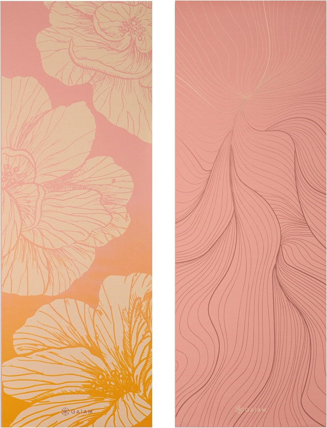 image:imageGaiam Yoga Mat  Premium 6mm Print Reversible Extra Thick Non Slip Exercise amp Fitness Mat for All Types of Yoga Pilates amp Floor Workouts 68 x 24 x 6mm ThickDahlia Grains