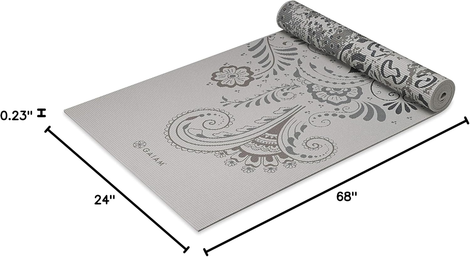 image:imageGaiam Yoga Mat Premium Print Reversible Extra Thick Non Slip Exercise amp Fitness Mat for All Types of Yoga Pilates amp Floor Workouts Celestial Dove 6mm