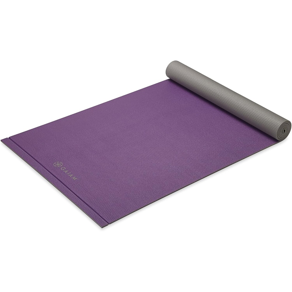 image:imageGaiam Yoga Mat  Easy Roll Exercise amp Fitness Mat Perforated Easy Rollup Edge for All Types of Yoga Pilates amp Floor Exercises 68 x 24 x Thick