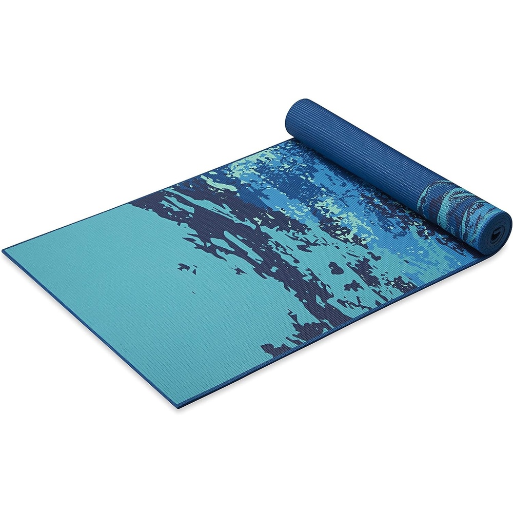 image:imageGaiam Yoga Mat  Premium 6mm Print Reversible Extra Thick Non Slip Exercise amp Fitness Mat for All Types of Yoga Pilates amp Floor Workouts 68 x 24 x 6mm ThickPeaceful Waters