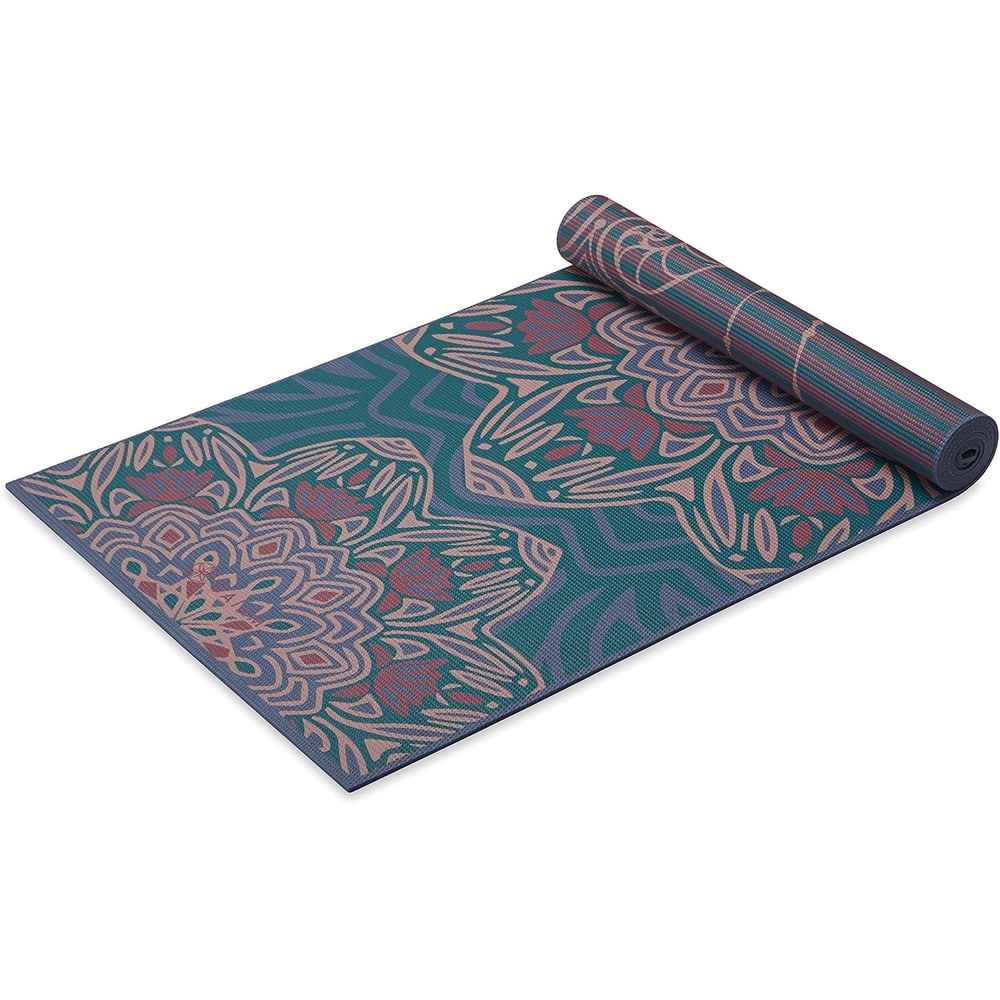 image:imageGaiam Yoga Mat  Premium 6mm Print Reversible Extra Thick Non Slip Exercise amp Fitness Mat for All Types of Yoga Pilates amp Floor Workouts 68 x 24 x 6mm ThickJade Salutation
