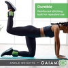 image:imageGaiam Ankle Weights Wearable Bracelet to Strengthen Tone amp Sculpt Adjustable Ankle Weights for Women amp Men for Yoga Dance Pilates Barre Cardio Home amp Gym UseSoft Retro Blue