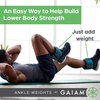 image:imageGaiam Ankle Weights Wearable Bracelet to Strengthen Tone amp Sculpt Adjustable Ankle Weights for Women amp Men for Yoga Dance Pilates Barre Cardio Home amp Gym UseSoft Lime