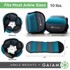 image:imageGaiam Ankle Weights Wearable Bracelet to Strengthen Tone amp Sculpt Adjustable Ankle Weights for Women amp Men for Yoga Dance Pilates Barre Cardio Home amp Gym UseSoft Teal