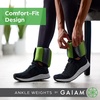 image:imageGaiam Ankle Weights Wearable Bracelet to Strengthen Tone amp Sculpt Adjustable Ankle Weights for Women amp Men for Yoga Dance Pilates Barre Cardio Home amp Gym UseSoft Lime