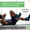 image:imageGaiam Ankle Weights Wearable Bracelet to Strengthen Tone amp Sculpt Adjustable Ankle Weights for Women amp Men for Yoga Dance Pilates Barre Cardio Home amp Gym UseSoft Retro Blue