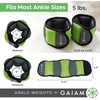 image:imageGaiam Ankle Weights Wearable Bracelet to Strengthen Tone amp Sculpt Adjustable Ankle Weights for Women amp Men for Yoga Dance Pilates Barre Cardio Home amp Gym UseSoft Teal