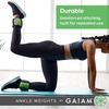 image:imageGaiam Ankle Weights Wearable Bracelet to Strengthen Tone amp Sculpt Adjustable Ankle Weights for Women amp Men for Yoga Dance Pilates Barre Cardio Home amp Gym UseSoft Teal
