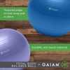 image:imageGaiam Balance Ball Kit AntiBurst Stability Ball with Pump  55cm AntiBurst Ball  Textured Grip Surface  Air Pump Included  Core amp Stability Training  Home UseBlue