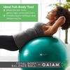 image:imageGaiam Balance Ball Kit AntiBurst Stability Ball with Pump  55cm AntiBurst Ball  Textured Grip Surface  Air Pump Included  Core amp Stability Training  Home UsePurple