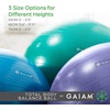image:imageGaiam Balance Ball Kit AntiBurst Stability Ball with Pump  55cm AntiBurst Ball  Textured Grip Surface  Air Pump Included  Core amp Stability Training  Home UsePurple