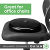 image:imageGaiam Balance Disc Wobble Cushion 16 Core Stability Seat  16 Diameter  Home amp Office Chair Use  Kids Wiggle Seat  Core Stability Training  NonSlip BaseBlack Cushion