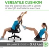 image:imageGaiam Balance Disc Wobble Cushion 16 Core Stability Seat  16 Diameter  Home amp Office Chair Use  Kids Wiggle Seat  Core Stability Training  NonSlip BaseBlack