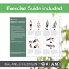 image:imageGaiam Balance Disc Wobble Cushion 16 Core Stability Seat  16 Diameter  Home amp Office Chair Use  Kids Wiggle Seat  Core Stability Training  NonSlip BaseBlack Cushion