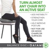 image:imageGaiam Balance Disc Wobble Cushion 16 Core Stability Seat  16 Diameter  Home amp Office Chair Use  Kids Wiggle Seat  Core Stability Training  NonSlip BaseBlack