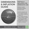 image:imageGaiam Balance Disc Wobble Cushion 16 Core Stability Seat  16 Diameter  Home amp Office Chair Use  Kids Wiggle Seat  Core Stability Training  NonSlip BaseBlack