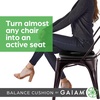 image:imageGaiam Balance Disc Wobble Cushion 16 Core Stability Seat  16 Diameter  Home amp Office Chair Use  Kids Wiggle Seat  Core Stability Training  NonSlip BaseBlack Cushion