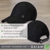 image:imageGaiam Classic Fitness Hat Ponytail Cap Women  QuickDry Sweatband  Ponytail Hole  MoistureWicking  Running Hiking amp Beach  Adjustable FitBlack2