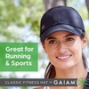 image:imageGaiam Classic Fitness Hat Ponytail Cap Women  QuickDry Sweatband  Ponytail Hole  MoistureWicking  Running Hiking amp Beach  Adjustable FitWhite