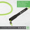 image:imageGaiam Classic Speed Rope for Women and Men  Jumping Rope for Fitness and Exercise  Lightweight TangleFree Portable and Adjustable Jump Rope for Training Cardio Aerobic Skipping