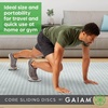 image:imageGaiam Core Sliding Discs  Dual Sided Workout Sliders for Carpet amp Hardwood Floor  Home Ab Pads Exercise Equipment Fitness Sliders for Women and Men1 EA Pack of 12