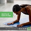 image:imageGaiam DryGrip Yoga Mat NonSlip Hot Yoga  Sweatresistant drygrip surface stays nonslip even in hot yoga Cushioned support for floor workoutsBlack