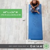 image:imageGaiam DryGrip Yoga Mat NonSlip Hot Yoga  Sweatresistant drygrip surface stays nonslip even in hot yoga Cushioned support for floor workoutsBlue