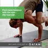 image:imageGaiam DryGrip Yoga Mat NonSlip Hot Yoga  Sweatresistant drygrip surface stays nonslip even in hot yoga Cushioned support for floor workoutsPurple