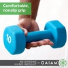 image:imageGaiam Dumbbell Hand Weight Sold in Singles  Neoprene Coated Exercise amp Fitness Dumbbell for Home Gym Workouts and Strength Training  Free Weights for Women and Men8lb