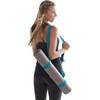 image:imageGaiam EasyCinch Yoga Mat Sling  Durable Carrying Strap for Yoga Mat with Metal DRings for Secure Fit No Mat IncludedFuchsia Or Blue