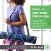 image:imageGaiam EasyCinch Yoga Mat Sling  Durable Carrying Strap for Yoga Mat with Metal DRings for Secure Fit No Mat IncludedTurquoise Sea Or Granite Storm