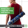 image:imageGaiam EasyCinch Yoga Mat Sling  Durable Carrying Strap for Yoga Mat with Metal DRings for Secure Fit No Mat IncludedTurquoise Sea Or Granite Storm
