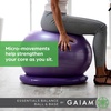 image:imageGaiam Essentials Balance Ball amp Base Kit Yoga Ball Chair Exercise Ball with Inflatable Ring Base for Home or Office Desk Includes Air PumpBlack