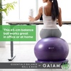 image:imageGaiam Essentials Balance Ball amp Base Kit Yoga Ball Chair Exercise Ball with Inflatable Ring Base for Home or Office Desk Includes Air PumpNavy