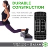 image:imageGaiam Essentials Exercise Step Platform Aerobic Stepper Bench Fitness Equipment Workout Deck with Adjustable Riser Height amp Non Slip Textured Surface Black