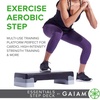 image:imageGaiam Essentials Exercise Step Platform Aerobic Stepper Bench Fitness Equipment Workout Deck with Adjustable Riser Height amp Non Slip Textured Surface Black