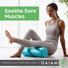 image:imageGaiam Essentials Foam Roller High Density Firm Deep Tissue Muscle Massager for Back Pain amp Sore Muscles18 Inch  Teal