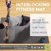 image:imageGaiam Essentials Interlocking Foam Exercise Mat Tiles  Interlocking EVA Foam Tiles  Cushioned Surface  NonSlip  Home Gym Fitness amp Floor Workouts  Easy Assembly
