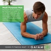 image:imageGaiam ExtraThick Yoga Fitness Mat and Exercise Mat with NonSlip Texture and Easy Carry StrapBlack