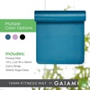 image:imageGaiam ExtraThick Yoga Fitness Mat and Exercise Mat with NonSlip Texture and Easy Carry StrapBlack