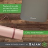 image:imageGaiam ExtraThick Yoga Fitness Mat and Exercise Mat with NonSlip Texture and Easy Carry StrapPurple