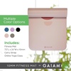 image:imageGaiam ExtraThick Yoga Fitness Mat and Exercise Mat with NonSlip Texture and Easy Carry StrapPurple