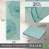 image:imageGaiam Foldable Yoga Mat 2mm Icy PaisleySerene Dahlias