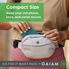 image:imageGaiam Go for It Waist Pack Adjustable Fanny Pack Crossbody Bags for Women amp Men  Waterproof Cross Body Bag with Zippered Pockets Running Belt Bag Ideal for Vacation amp TravelCelery